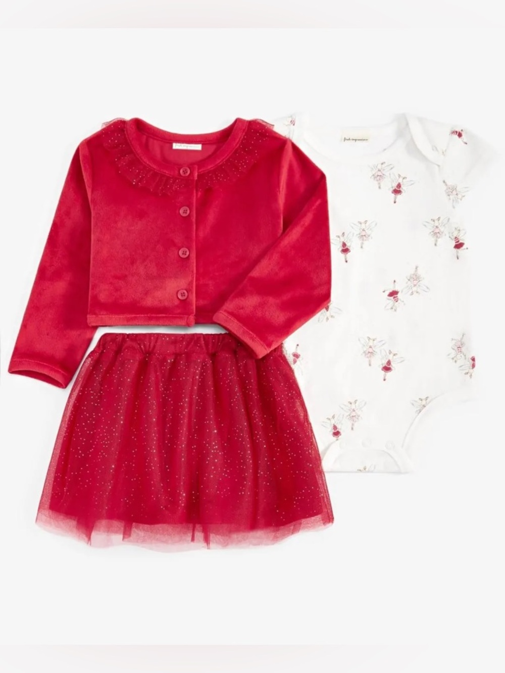 First Impressions | Fairy Bunnies w/ Velvet Cardigan + Tulle Skirt Set